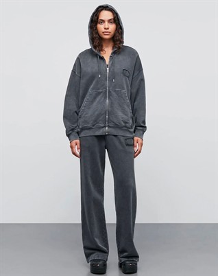 Compact Cotton Alpa Zip Hoodie - Asphalt